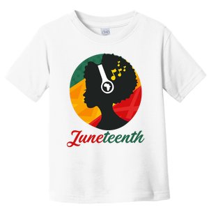 Juneteenth Black Pride Music Toddler T-Shirt