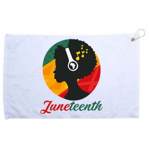 Juneteenth Black Pride Music Grommeted Golf Towel