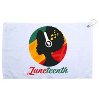 Juneteenth Black Pride Music Grommeted Golf Towel