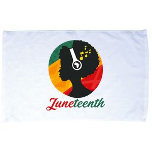 Juneteenth Black Pride Music Microfiber Hand Towel