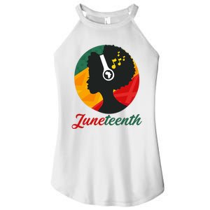 Juneteenth Black Pride Music Women's Perfect Tri Rocker Tank