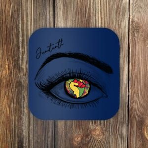 Juneteenth Black Pride Freedom Juneteenth Eye Pride African Gift Coaster