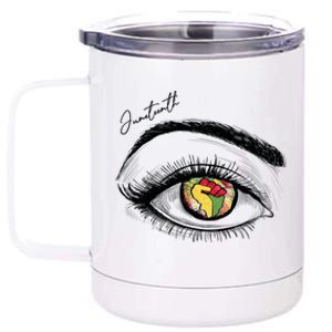 Juneteenth Black Pride Freedom Juneteenth Eye Pride African Gift 12 oz Stainless Steel Tumbler Cup