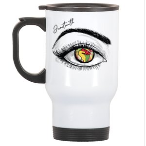 Juneteenth Black Pride Freedom Juneteenth Eye Pride African Gift Stainless Steel Travel Mug