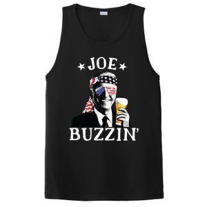 Joe Buzzin Patriotic July 4th Drinking President Joe Biden PosiCharge Competitor Tank