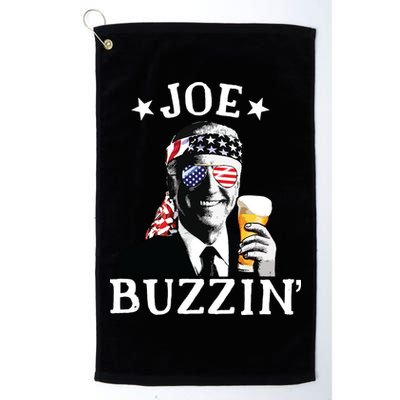 Joe Buzzin Patriotic July 4th Drinking President Joe Biden Golf Towel