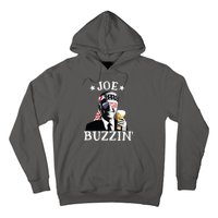 Joe Buzzin Patriotic July 4th Drinking President Joe Biden Hoodie