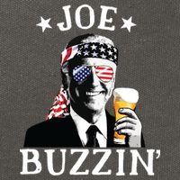 Joe Buzzin Patriotic July 4th Drinking President Joe Biden Cotton Canvas Backpack