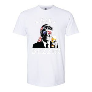 Joe Buzzin Patriotic July 4th Drinking President Joe Biden Softstyle CVC T-Shirt