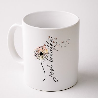 Just Breathe Positive Thoughts Gift Coffee Mug