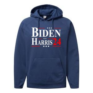 Joe Biden President Kamala Harris 2024 Performance Fleece Hoodie