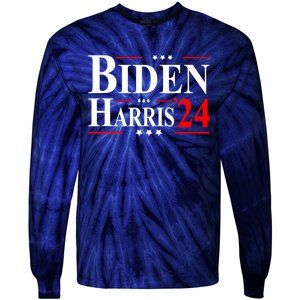 Joe Biden President Kamala Harris 2024 Tie-Dye Long Sleeve Shirt