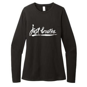 Just Breathe Ptsd Tal Health Great Gift Cool Gift Womens CVC Long Sleeve Shirt