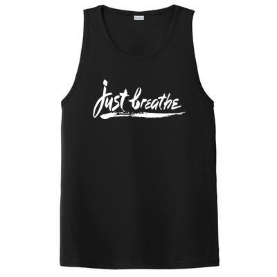 'Just Breathe' Ptsd Tal Health Gift PosiCharge Competitor Tank