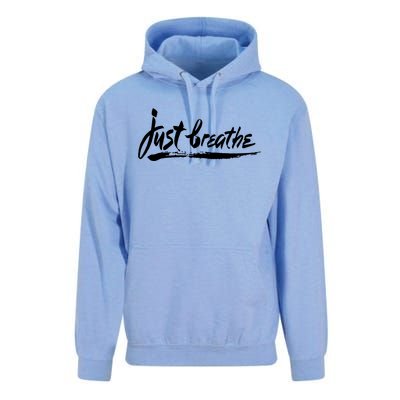 'Just Breathe' Ptsd Tal Health Gift Unisex Surf Hoodie