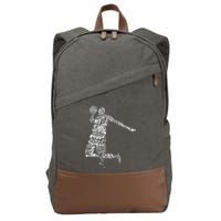 Jordan Basketball Player Cotton Canvas Backpack