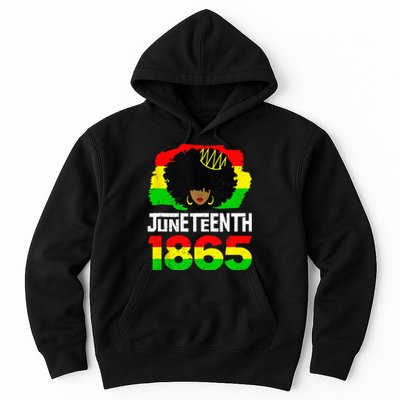 Juneteenth Black Queen Afro Melanin Magic Hoodie