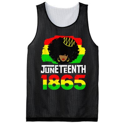 Juneteenth Black Queen Afro Melanin Magic Mesh Reversible Basketball Jersey Tank