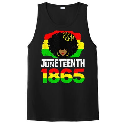 Juneteenth Black Queen Afro Melanin Magic PosiCharge Competitor Tank