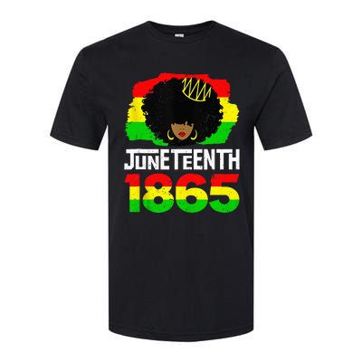 Juneteenth Black Queen Afro Melanin Magic Softstyle CVC T-Shirt