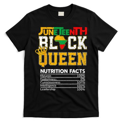 Juneteenth Black Queen Nutrition African American T-Shirt