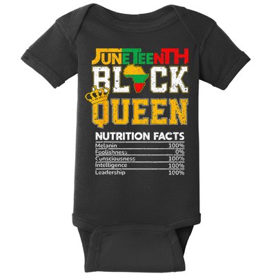 Juneteenth Black Queen Nutrition African American Baby Bodysuit