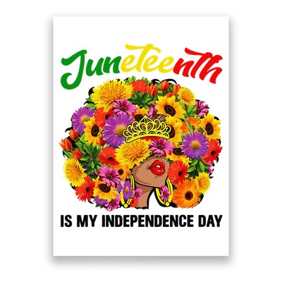 Juneteenth Black Queen Afro  African American Poster