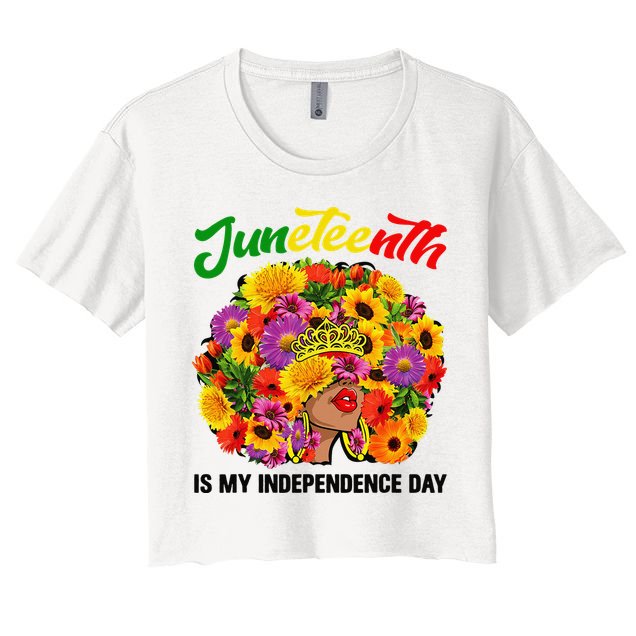 Juneteenth Black Queen Afro  African American Crop Top