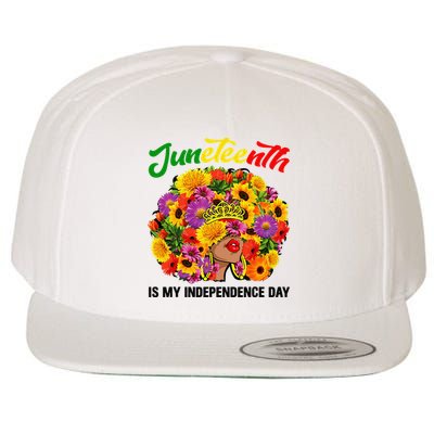Juneteenth Black Queen Afro  African American Wool Snapback Cap