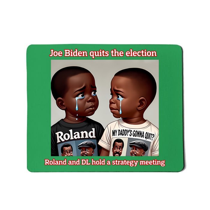 Joe Biden Quits The Election Roland And Dl Hold A Strategy Meeting Mousepad