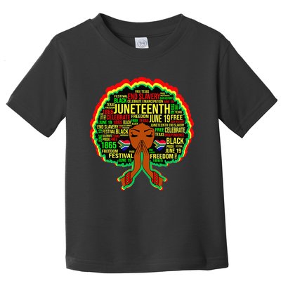 Juneteenth Black Queen Magic Melanin Power  Toddler T-Shirt