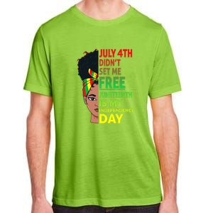 Juneteenth Black Queen Independence 1865 Freedom Woman Girl Gift African Pride Adult ChromaSoft Performance T-Shirt