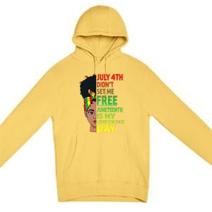 Juneteenth Black Queen Independence 1865 Freedom Woman Girl Gift African Pride Premium Pullover Hoodie