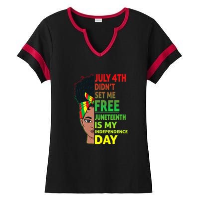 Juneteenth Black Queen Independence 1865 Freedom Woman Girl Gift African Pride Ladies Halftime Notch Neck Tee