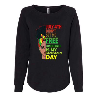 Juneteenth Black Queen Independence 1865 Freedom Woman Girl Gift African Pride Womens California Wash Sweatshirt