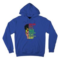 Juneteenth Black Queen Independence 1865 Freedom Woman Girl Gift African Pride Hoodie