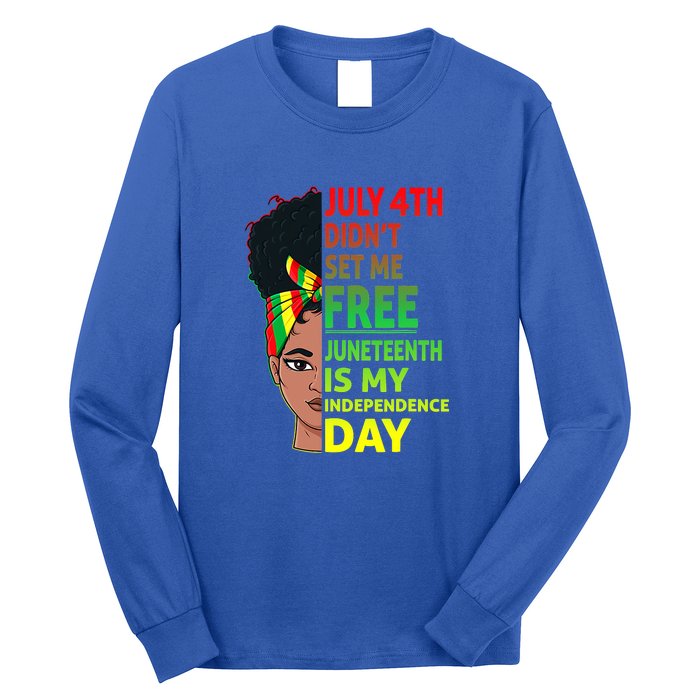 Juneteenth Black Queen Independence 1865 Freedom Woman Girl Gift African Pride Long Sleeve Shirt