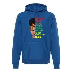 Juneteenth Black Queen Independence 1865 Freedom Woman Girl Gift African Pride Premium Hoodie