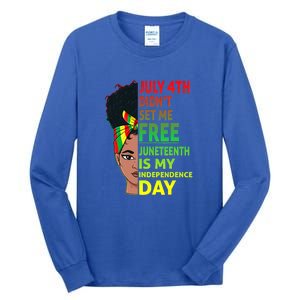 Juneteenth Black Queen Independence 1865 Freedom Woman Girl Gift African Pride Tall Long Sleeve T-Shirt