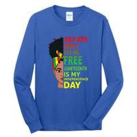 Juneteenth Black Queen Independence 1865 Freedom Woman Girl Gift African Pride Tall Long Sleeve T-Shirt