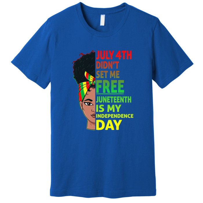 Juneteenth Black Queen Independence 1865 Freedom Woman Girl Gift African Pride Premium T-Shirt