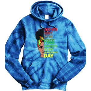 Juneteenth Black Queen Independence 1865 Freedom Woman Girl Gift African Pride Tie Dye Hoodie