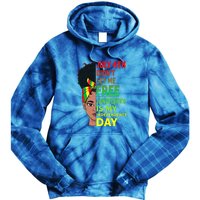 Juneteenth Black Queen Independence 1865 Freedom Woman Girl Gift African Pride Tie Dye Hoodie