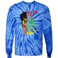 Juneteenth Black Queen Independence 1865 Freedom Woman Girl Gift African Pride Tie-Dye Long Sleeve Shirt