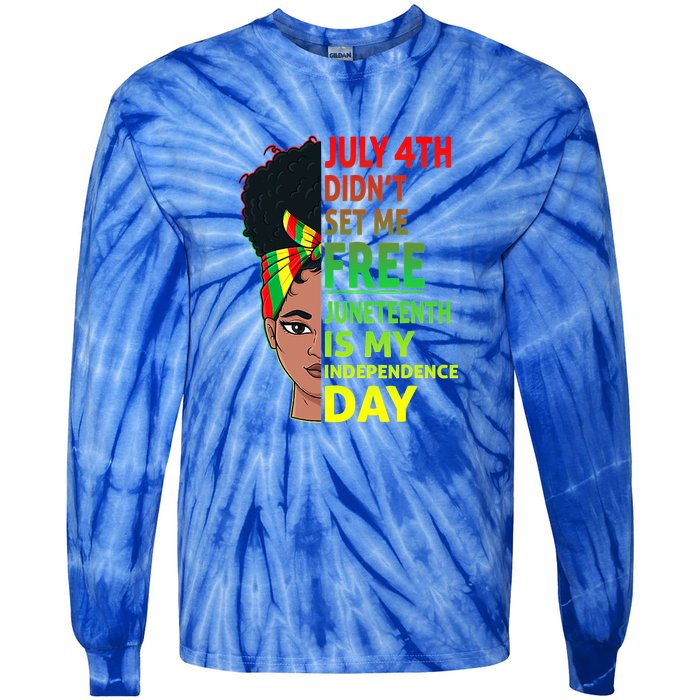 Juneteenth Black Queen Independence 1865 Freedom Woman Girl Gift African Pride Tie-Dye Long Sleeve Shirt