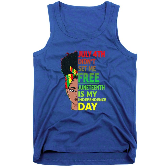 Juneteenth Black Queen Independence 1865 Freedom Woman Girl Gift African Pride Tank Top