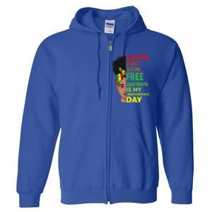 Juneteenth Black Queen Independence 1865 Freedom Woman Girl Gift African Pride Full Zip Hoodie