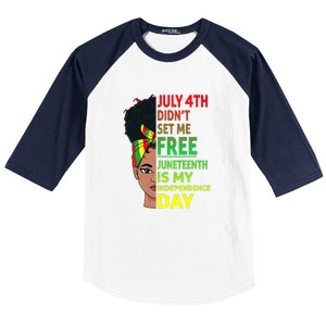 Juneteenth Black Queen Independence 1865 Freedom Woman Girl Gift African Pride Baseball Sleeve Shirt