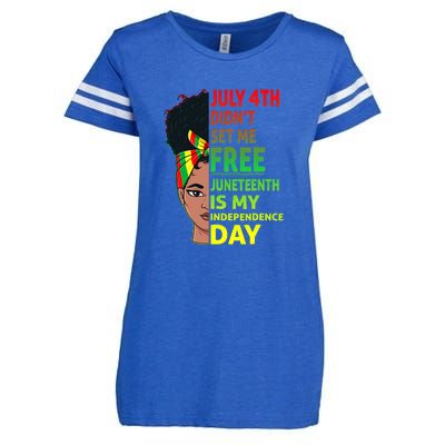 Juneteenth Black Queen Independence 1865 Freedom Woman Girl Gift African Pride Enza Ladies Jersey Football T-Shirt