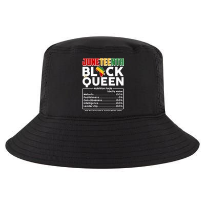 Juneteenth Black Queen Nutritional Facts Cool Comfort Performance Bucket Hat